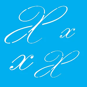 Stencil Manuscrito X - 14x14cm