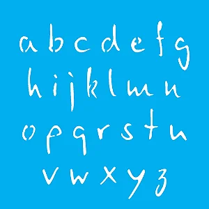 Stencil Alfabeto Micro Minúsculo 2.00Cm - 14x14cm