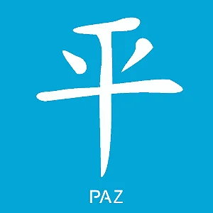 Stencil Ideograma Paz - 10x10cm