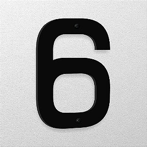 Número 6 de Acrílico 15cm de Altura