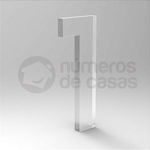 Número "1" de Acrílico 20cm