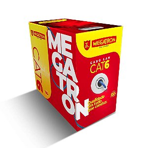 CABO DE REDE LAN CAT6 4PX23AWG - AZUL - CX 305m