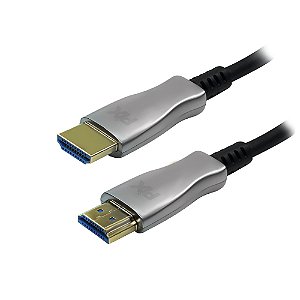 Cabo HDMI 2.1 8K Fibra Ótica Ativa 15 Metros Para Longas Distâncias Sem Perda de Sinal