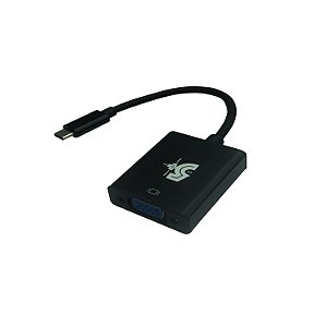 Adaptador USB-C para VGA Full HD 1080p Para Ligar Notebook/MacBook em Projetor e Monitor Antigo