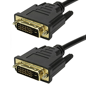 Cabo DVI-D 24+1 Dual Link 5 Metros Full HD 1080p Reforçado para Monitor e Projetor