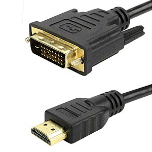 CABO DVI 24+1 MACHO X HDMI MACHO PRETO 5 METROS