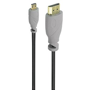 CABO MICRO HDMI MACHO X HDMI MACHO 2.0 4K HDR 19P 3 METROS