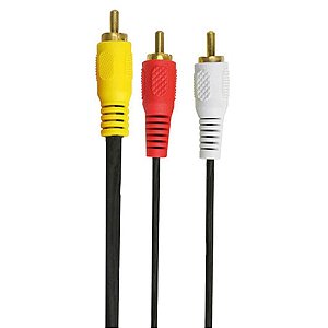 CABO 3 RCA MACHO X 3 RCA MACHO COAXIAL CENTRAL 10 METROS GOLD