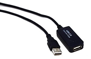 CABO EXTENSOR USB 2.0 A MACHO X USB A FÊMEA 5 METROS