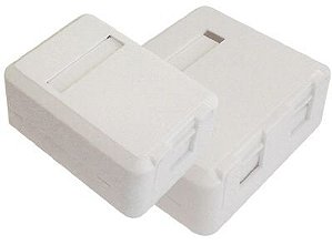 CAIXA DE SOBREPOR PARA 2 KEYSTONES RJ45