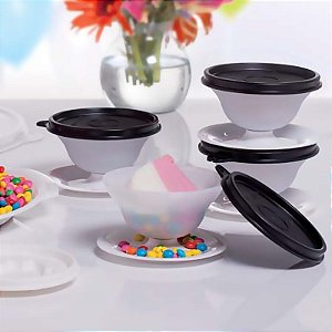 Tupperware Kit Tacinhas para Sobremesa 130ml Preta 4 peças - Comprar  Tupperware Online? Wareshop - Loja Mundo Tupperware