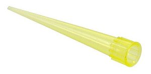 Ponteira Para Micropipeta Tipo Gilson Amarela Cral 0-200ul pacote 1000 unidades