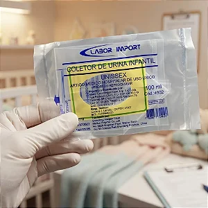 Coletor De Urina Unissex Estéril Cralplast 100ml caixa 100 Unidades