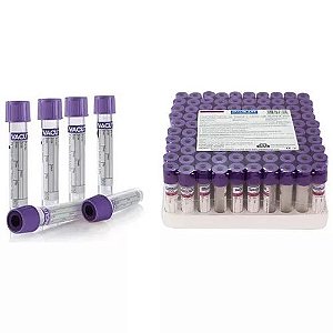 Tubo Coleta De Sangue A Vácuo Com Edta K3 4ml 13mm X 75mm