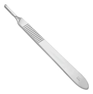 Cabo Para Bisturi Nº 4 Aço Inox 14cm - Mocar