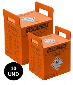 Coletor Material Químico Perfurocortante Descarbox - 10 unidades
