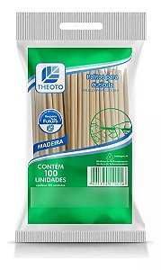 Palito para Cutícula Theoto pacote com 100 unidades