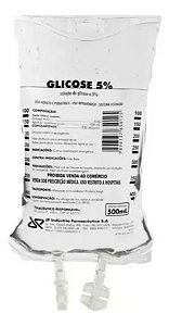 Soro Glicosado 5% Uso Intravenoso Estéril Bag 500 ml JP - 1 unidade