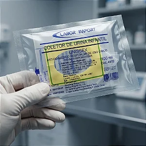 Coletor de urina unissex Estéril Labor Import caixa 100 unidades