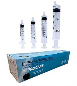 Seringa Bico Luer Slip Sem Agulha Hipodérmica Procare