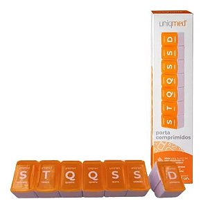 Porta Comprimidos Semanal Para Remédios e Vitaminas Uniqmed
