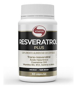 Resveratrol Plus Vitafor 60 cápsulas Suplemento Alimentar 1000mg