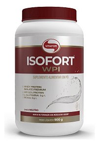 Whey Protein Isolado - Isofort - 900g neutro - Vitafor
