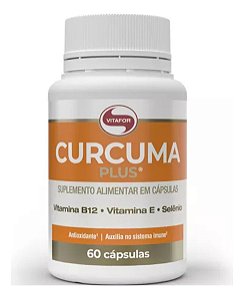 Cúrcuma Plus 60 Cápsulas Vitafor Suplemento Alimentar 500mg