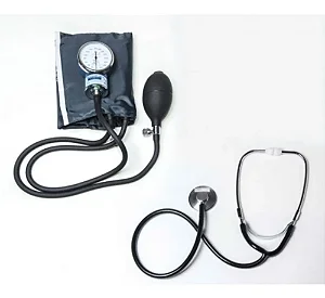 Kit Aparelho De Medir Pressão + Estetoscópio Cardiologista