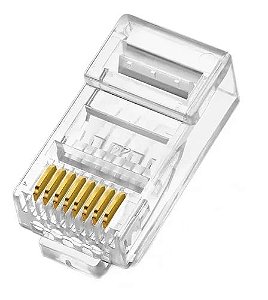 Conector Plug Rj45 Cat5e 8P8C