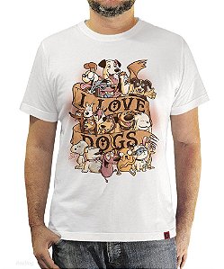 Camiseta I Love Dogs