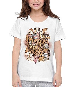 Camiseta I Love Dogs