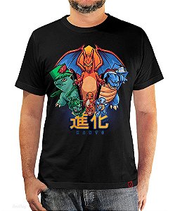 Camiseta Evolução de Kanto