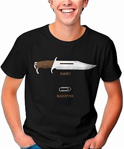 Camiseta Rambo x MacGyver