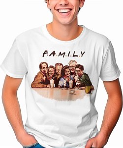 Camiseta Algodão Unissex T shirt Graphic Tees Agostinho Carrara A Grande  Família