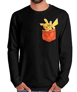 Manga Longa Pokétmon-Pikachu