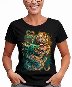 Camiseta O Tigre e o Dragão