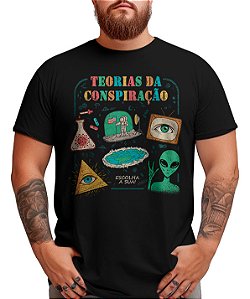 Camiseta Teorias da Conspiração