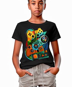Camiseta Cubismo Gamer Retrô