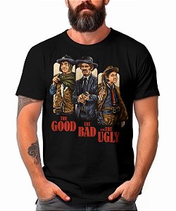 Camiseta O Bom, O Mau e O Feio