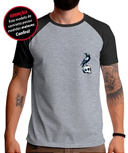 Raglan Corvo e Caveira de Bolso
