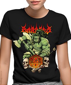 Camiseta RPG Classe Bárbaro