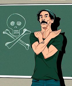 Camiseta Seu Madruga Skull