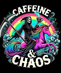 Camiseta Café e Caos