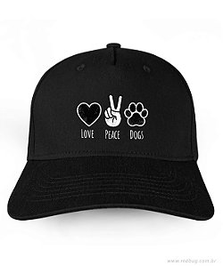 Boné Love Peace Dogs