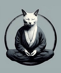 Camiseta Gato Zen