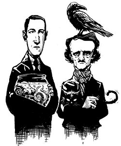 Camiseta Lovecraft e Allan Poe