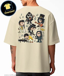 Camiseta Oversized Rock Pop Peanuts