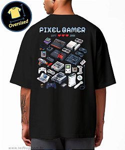 Camiseta Oversized Pixel Gamer