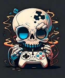 Camiseta Caveira Gamer